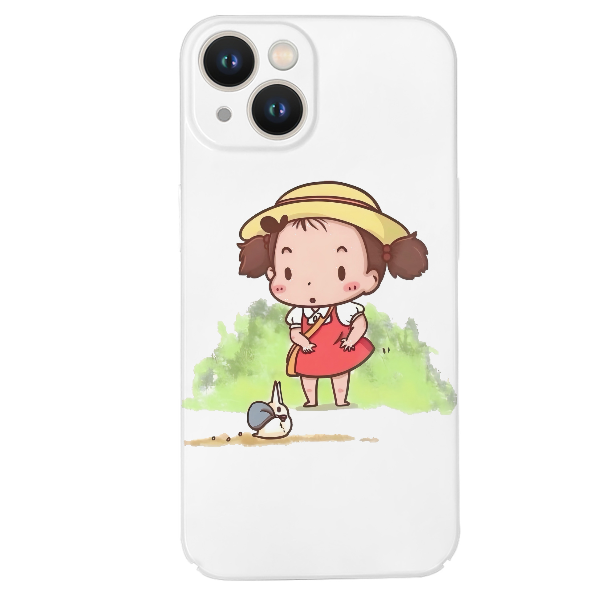 （画像用） となりのトトロ 草壁メイ 草壁サツキ My Neighbor Totoro Satsuki Kusakabe Mei Kusakabe 【iPhone 14シリーズ対応】ハードケース